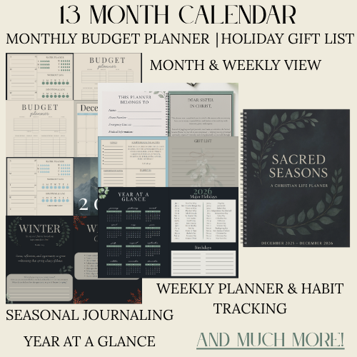 Sacred Seasons - A Christian Life Planner Spiral Bound