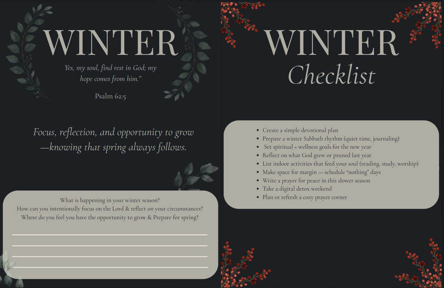Sacred Seasons - A Christian Life Planner Spiral Bound